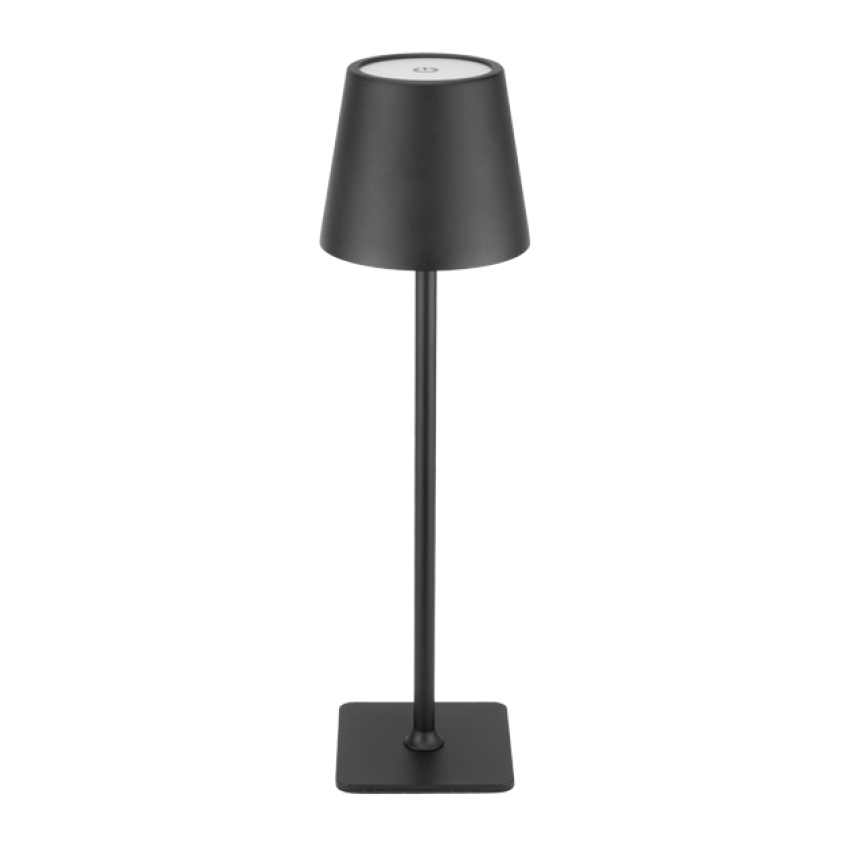 Издължена LED лампа за маса - черна