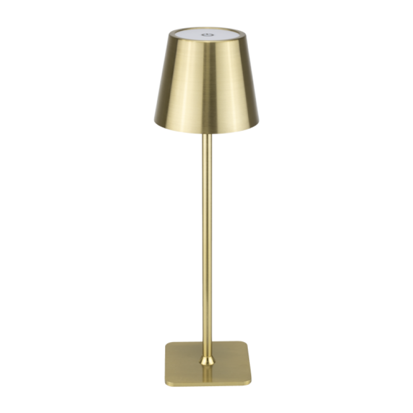 Издължена LED лампа за маса -златна