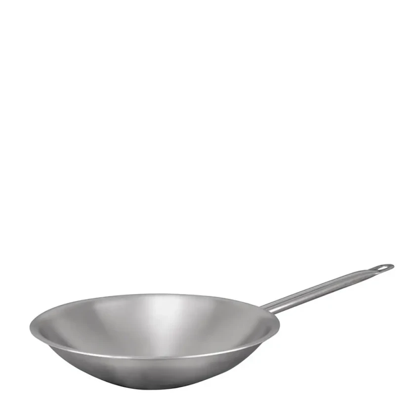 Професионален WOK тиган - 38см х 8см инокс - индукция - OZTI