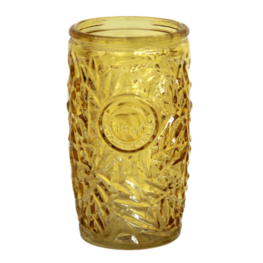 Чаша за коктейл 400ml жълта - 6 броя