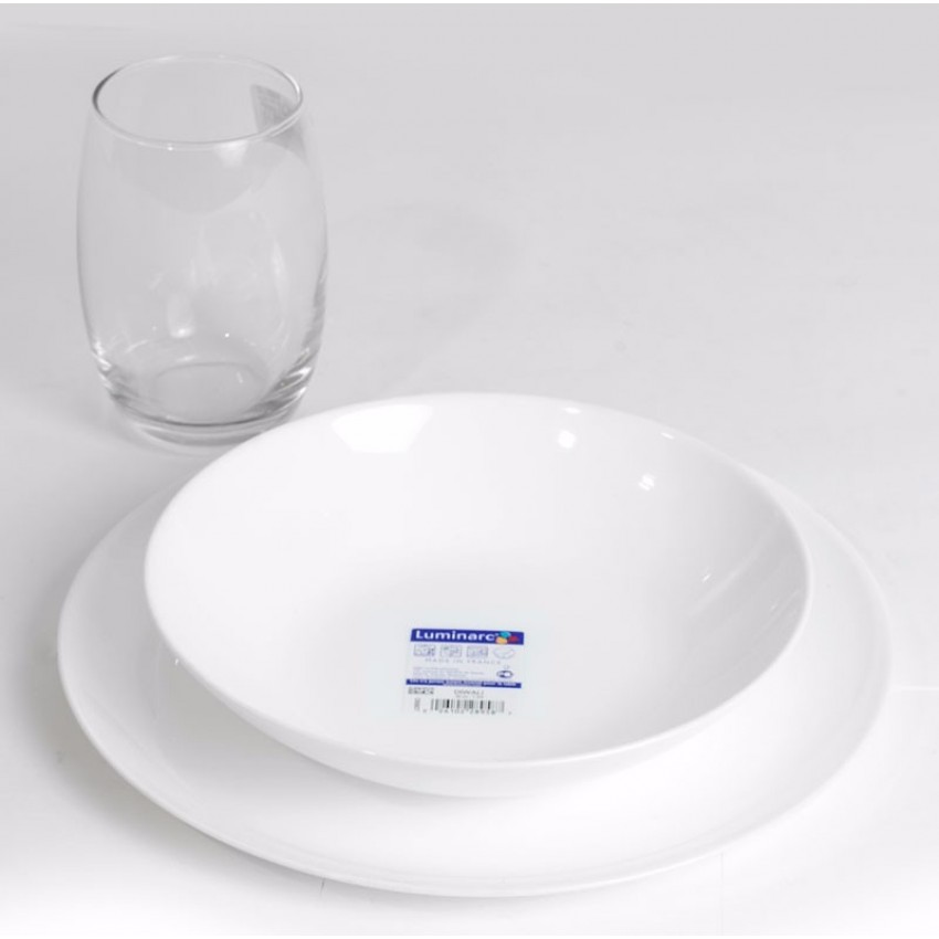 Чиния 20см дълбока Luminarc Diwali - 6 броя