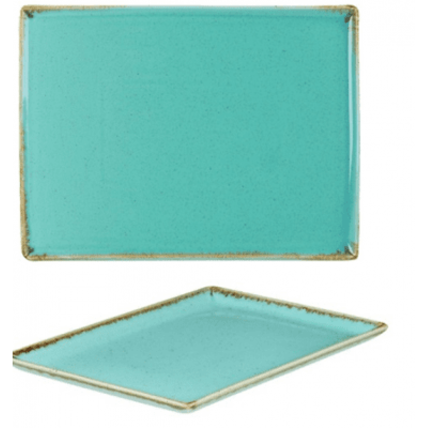 Плато 27см х 21см - тюркоаз - Porland Seasons Turquoise - 1 брой