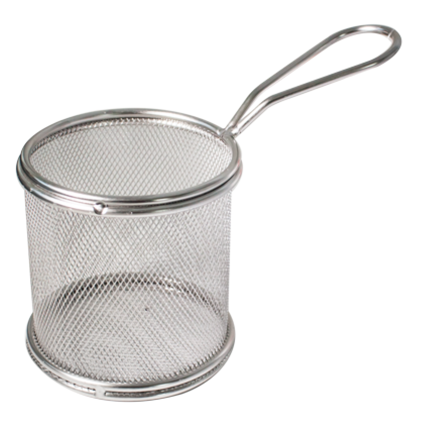 Кошничка за сервиране - кръгла - 9см x 9см.